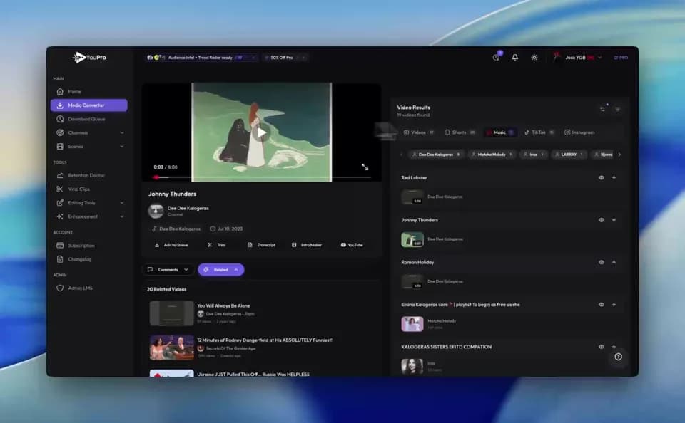 The download queue saving TikTok videos as MP4 files