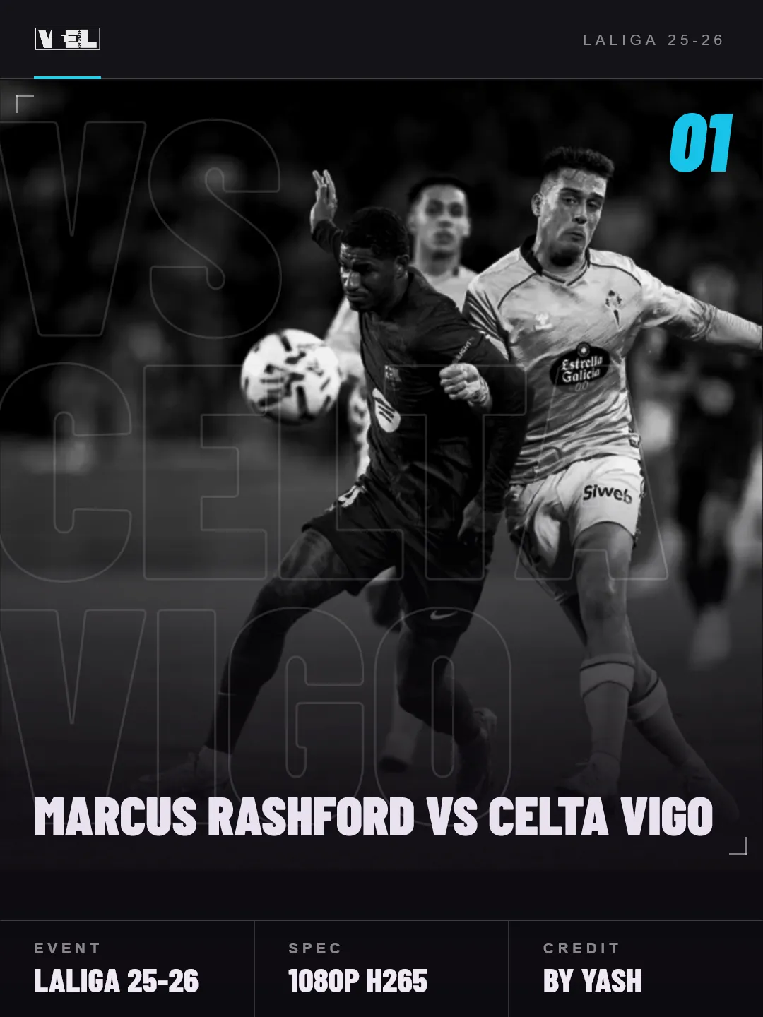 Marcus Rashford vs Celta Vigo - LaLiga 25-26 - Round 12 scene pack