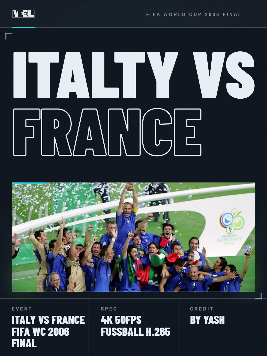 FIFA World Cup 2006 Final - Italy vs France - Best Scenes [Inc. AET + PEN Shootout] scene pack