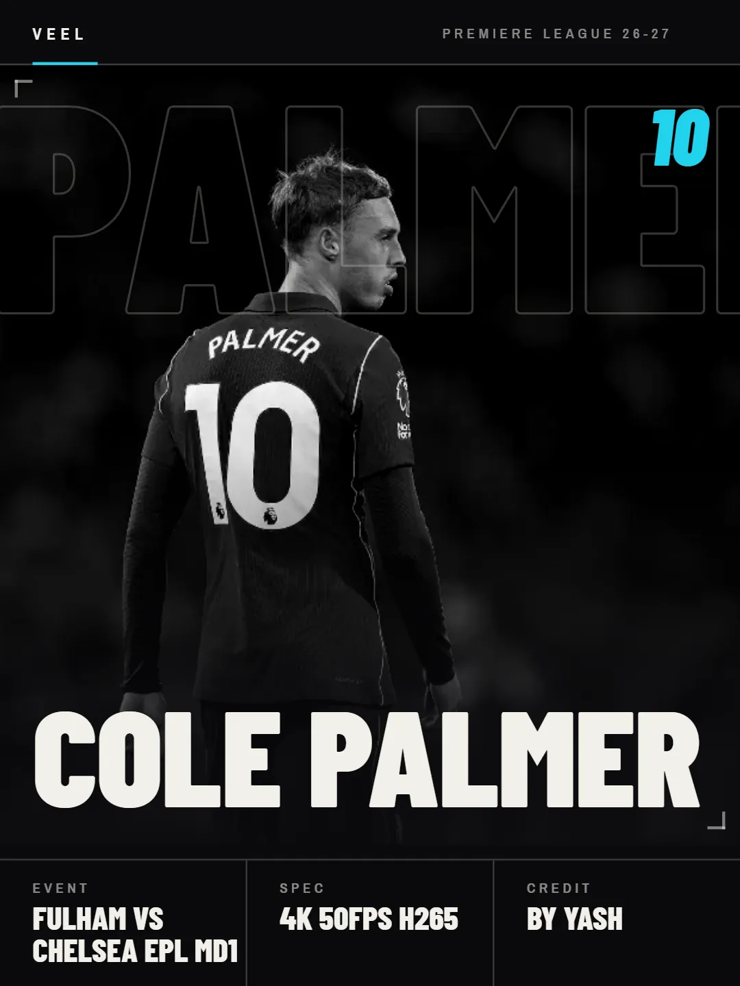 Cole Palmer - Fulham vs Chelsea - EPL Matchday 1 scene pack