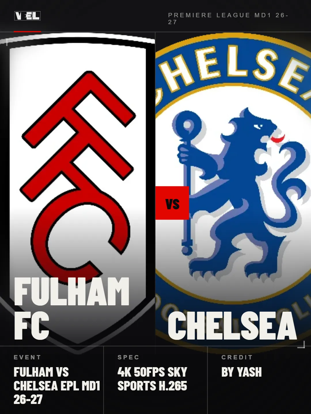Fulham vs Chelsea - EPL Matchday 1 - All Goals + Extra scene pack
