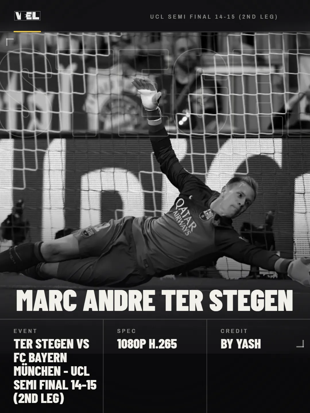 Marc Andre Ter Stegen vs FC Bayern München - UCL 14-15 - Semi Final (2nd Leg) scene pack